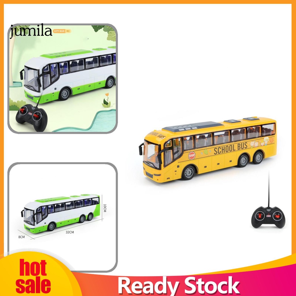 Ônibus de controle remoto, ônibus escolar simulado RC plástico luz LED  decoração para festa natalícia : : Brinquedos e Jogos