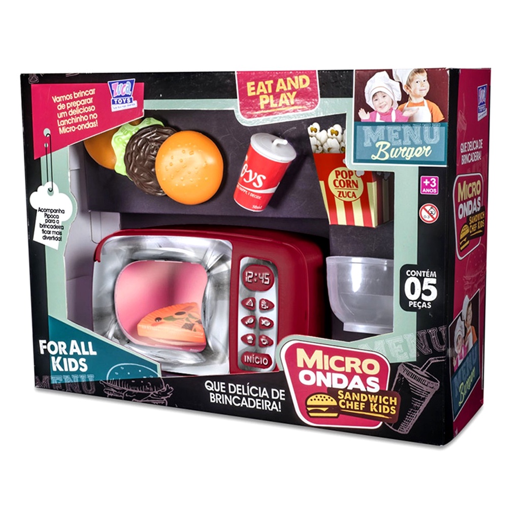 Mini Cozinha - Microondas com Som e Luz - LKC-991 - Fenix - Kits e Gifts