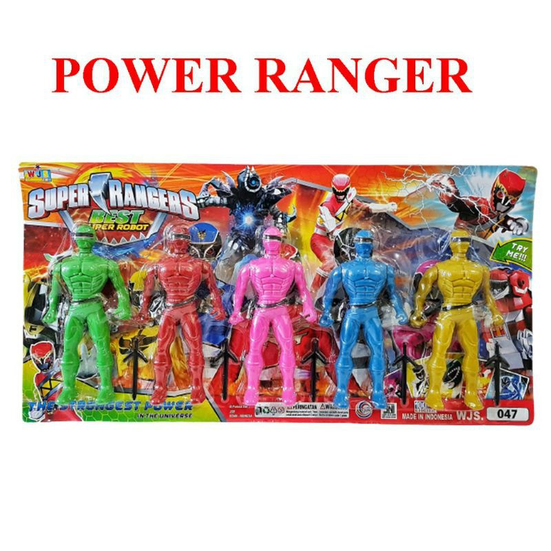 Robô Power Ranger Connts 5 | Shopee Brasil