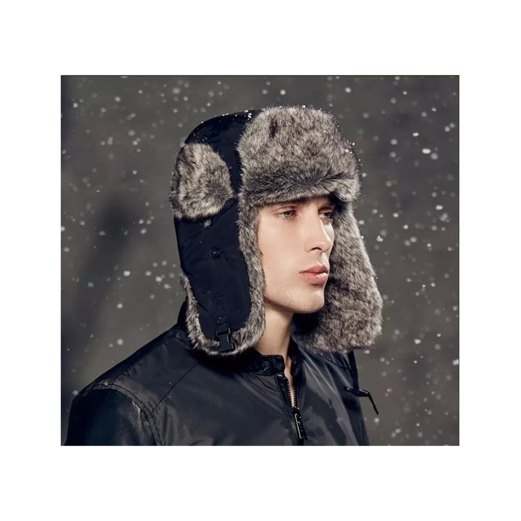 Gorro Touca Russia Estilo Piloto Unissex Chapka Inverno Ushanka