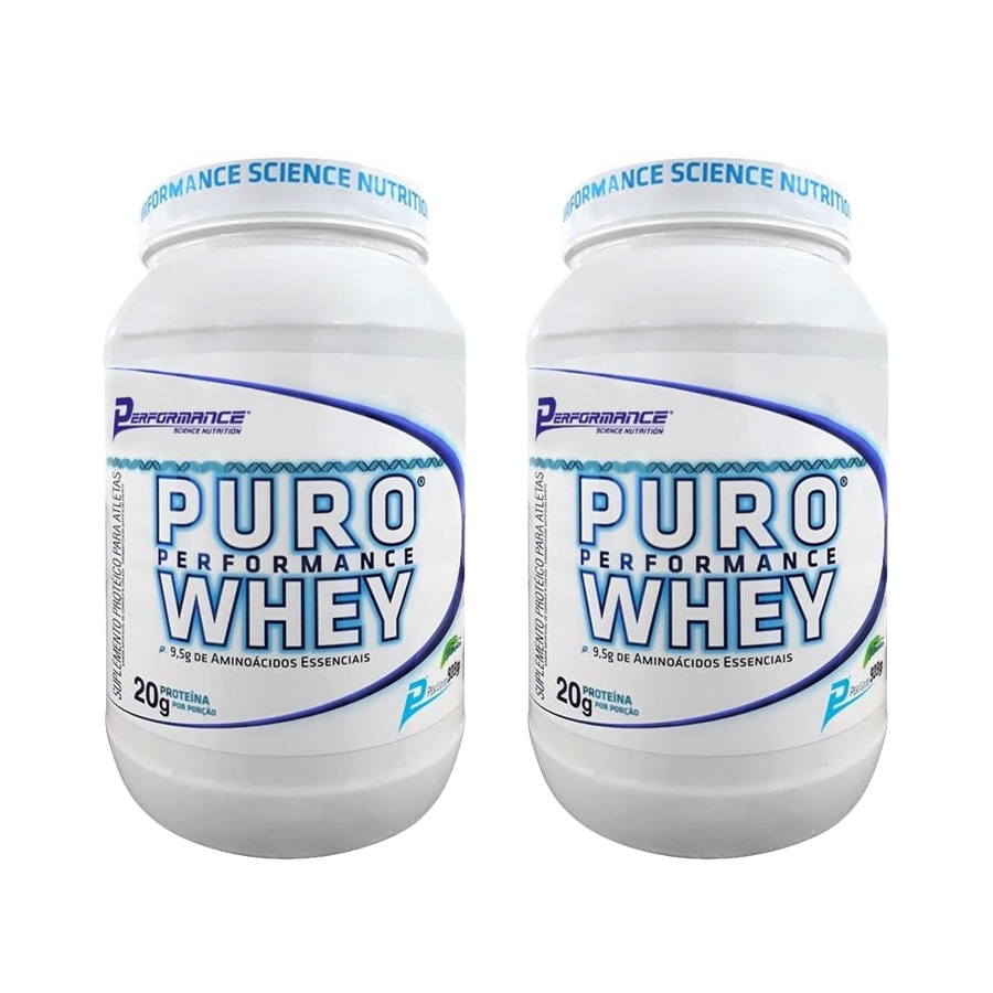 Combo Kit 2x Puro Whey Protein Concentrado Performance 909g