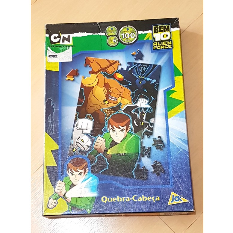 QUEBRA CABEÇA BEN 10 100 PEÇAS NA CAIXA DA JAK RARIDADE ANOS 80 ...