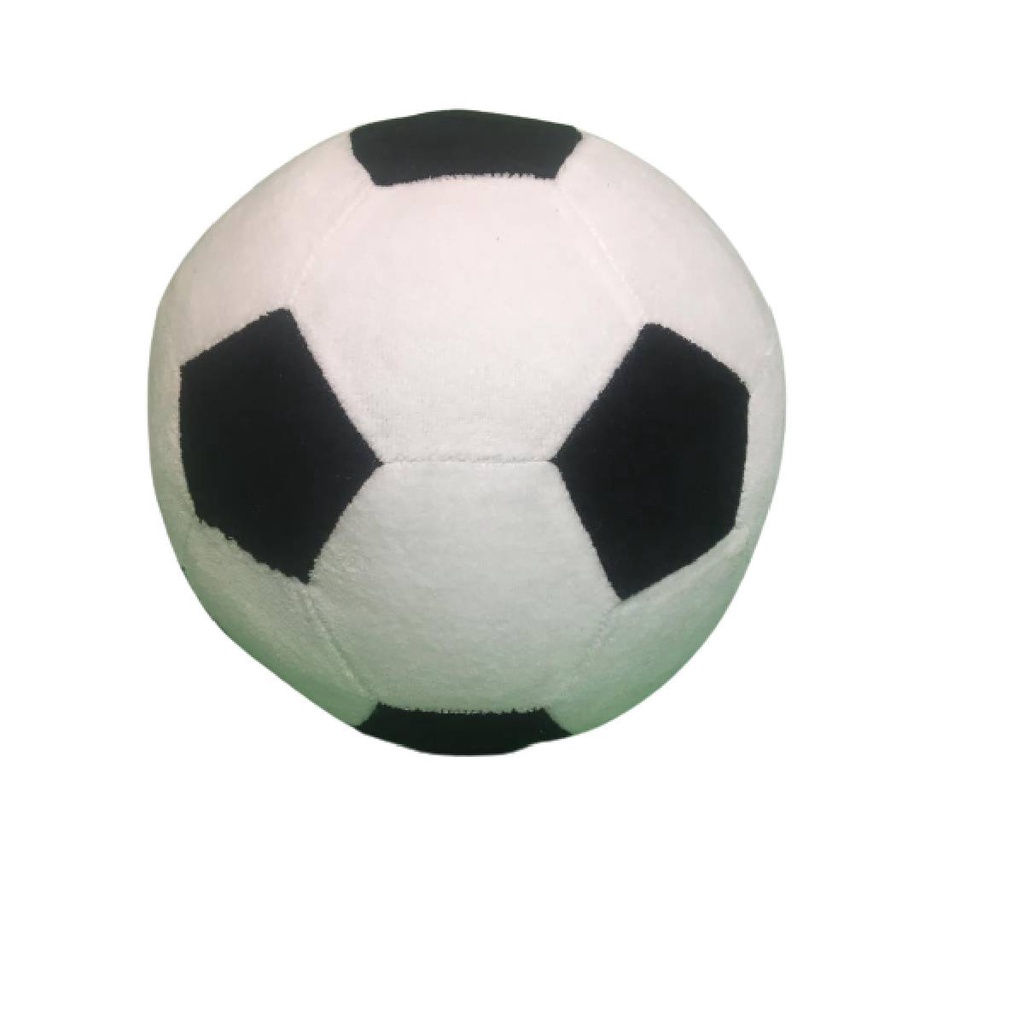 Bola de Futebol Colorida de Pelúcia Vermelha e Branca Grande