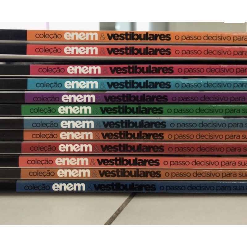 Coleção Enem e Vestibulares completa (12 apostilas) | Shopee Brasil