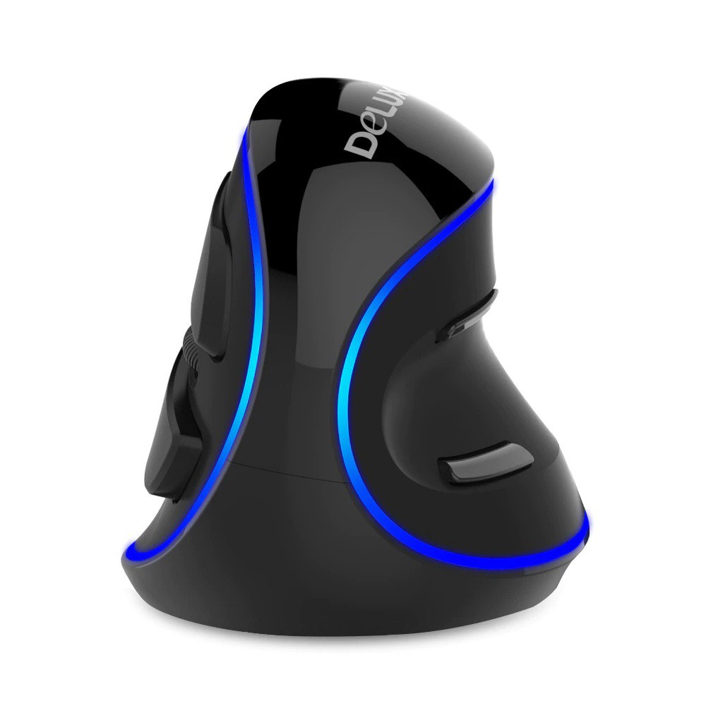 Mouse Delux M618 Plus Vertical Com Fio 1600dpi Ergonômico