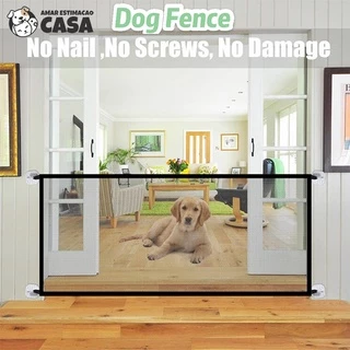 cerca para cachorros e crianças tela de proteção /cercado removível cerca de cão dobrável portátil/pet gate portátil malha
