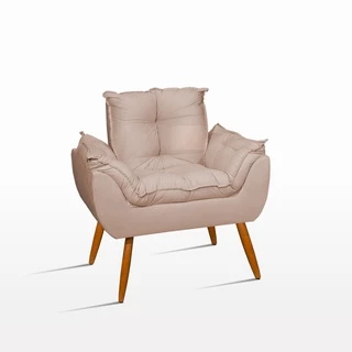 Poltrona Decorativa - Escritório - Recepção - Bege
