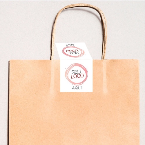 Etiqueta / Adesivo Para Fechar Sacola Personalizado (Pacote com 100 ...