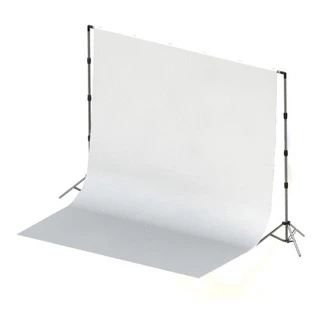 1 Tecido 2x3 Branco+Suporte Fundo Infinito Fotografia Foto +