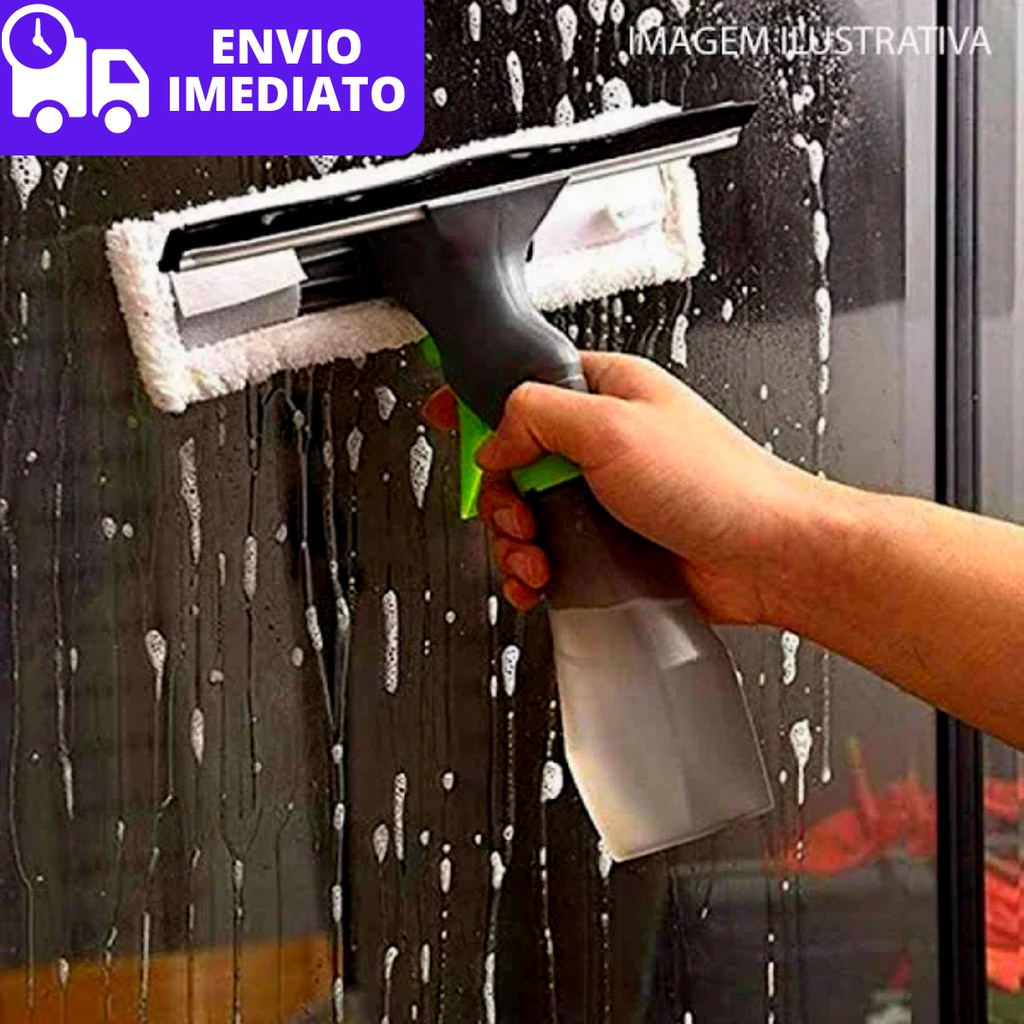 Rodo Spray Limpa E Seca Vidros 3 Em 1 250ml Multiuso MOP Limpador ...