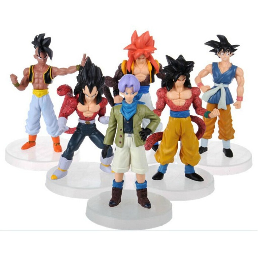 Conjunto de Bonecos de Dragon Ball GT: Coleção de 6 Personagens em Min