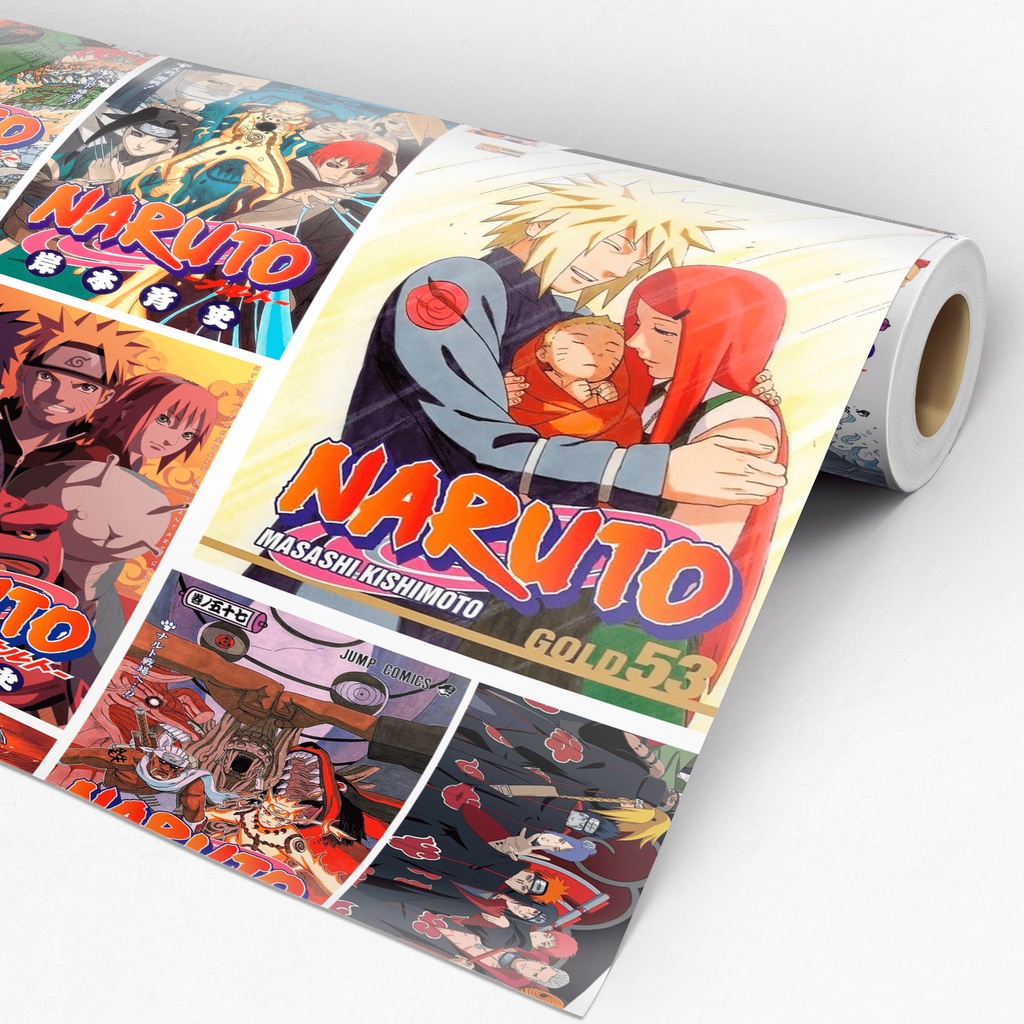 Adesivo 3D Buraco na Parede Naruto Desenho Manga Geek