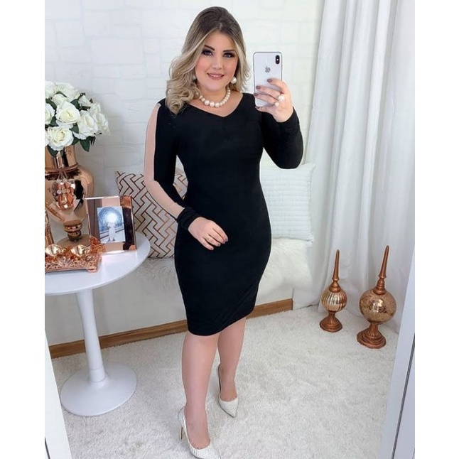 Vestido Manga Longa Tule na Black Friday 2025 | BuscaProdutos