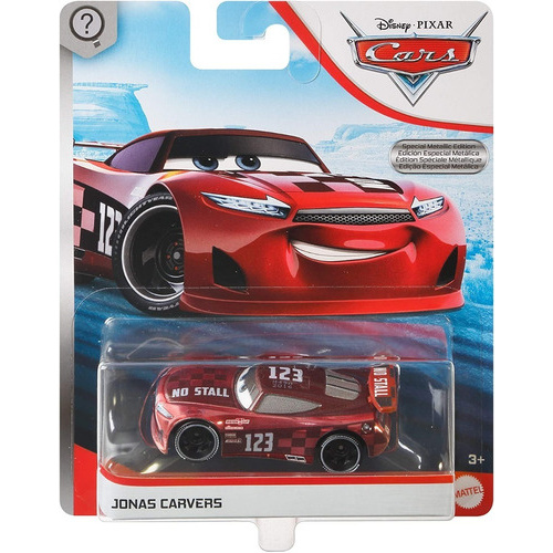 Disney Cars 3 Jonas Carvers No Stall Metallic Mattel Novo