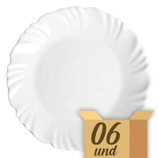Caixa De Prato Opaline Pétala Sobremesa 19,5Cm 6Pc Duralex