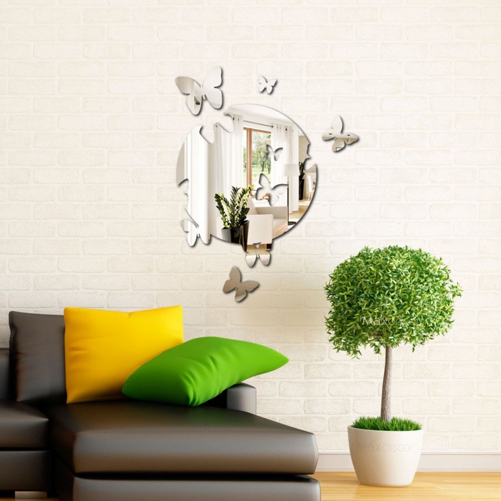 Espelho Decorativo - Círculo e 3 Borboletas Promoção | Shopee Brasil