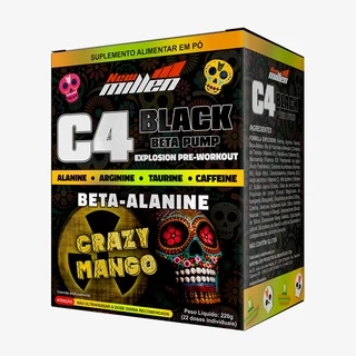 Pre Treino C4 Pump com Beta Alanina 220g - 22 saches - New Millen