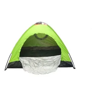 Barraca Camping 4 Pessoas Acampamento Praia verde/laranja em Oferta na Shopee
