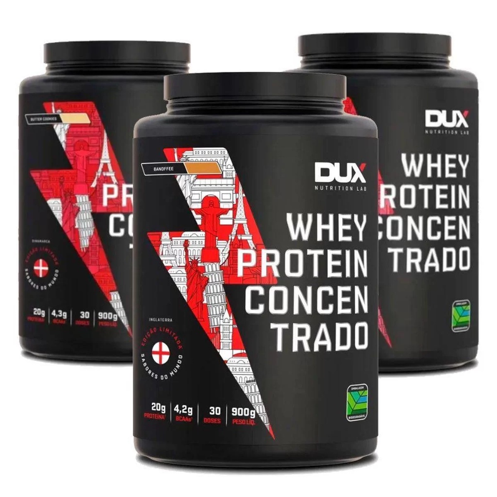 Whey Protein Dux Nutrition Concentrado – 900g – ORIGINAL