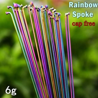 12PCS Bicicleta Falou Arame Arco-Íris 26 27,5 29 Polegadas De Montanha/Estrada 304 Aço Inoxidável 14G 259/261/271/273/291/293MM Raios