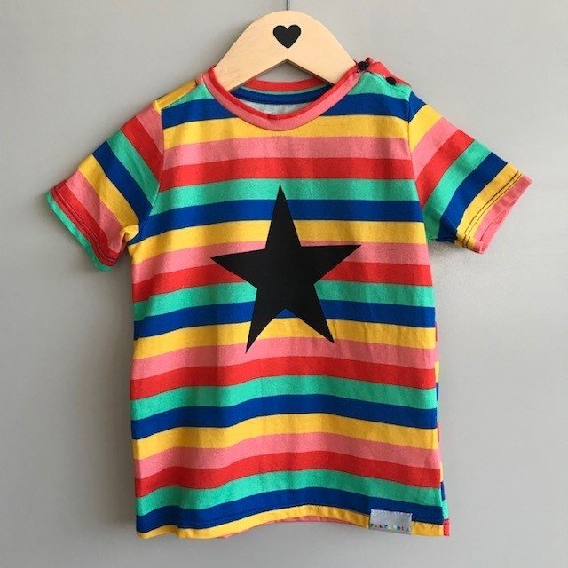 Camiseta Listrada Infantil Novo Arco Íris Shopee Brasil