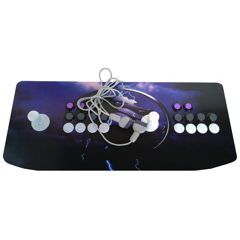 Controle Arcade PS1 / PS2 Cinza - Game Sattion - Gameteczone a melhor loja  de Games e Assistência Técnica do Brasil em SP