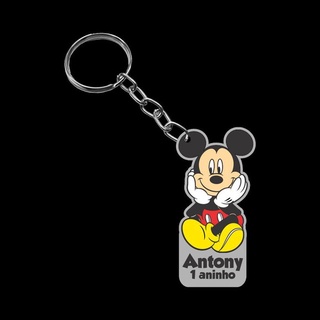 Chaveiro de lembrança Mickey personalizado em MDF