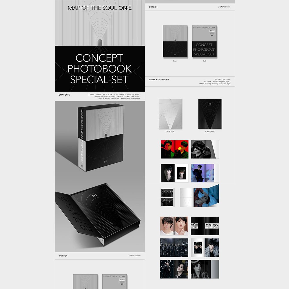 BTS MAP OF THE SOUL ON:E CONCEPT PHOTOBOOK | Shopee Brasil