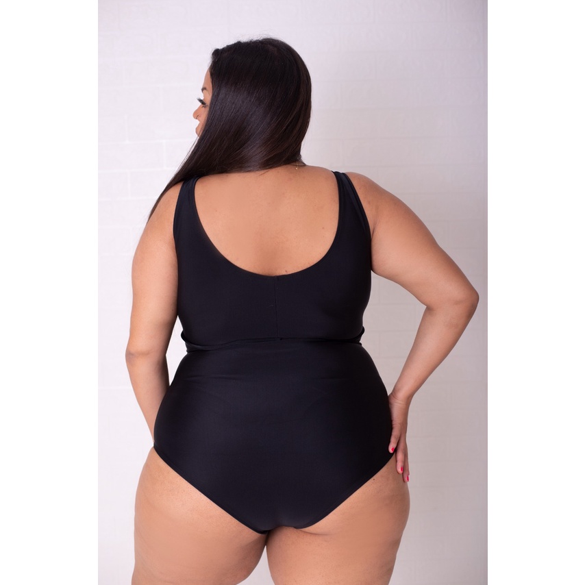 Maiô Plus Size Fechado nas Costas - PR - Trinys