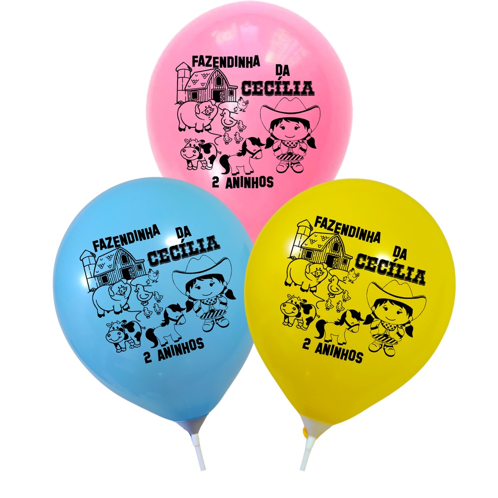 Bexigas - Balões Roblox Menina Com Nome E Idade 30uni