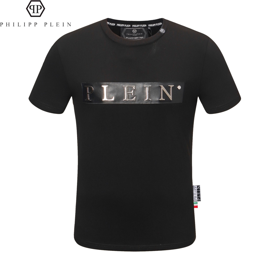 PHILIPP PLEIN Camiseta PP De Manga Curta/Algodão Puro/Respirável/Gola Redonda/Flexível/Europeu/Americano/Da Moda/Casual