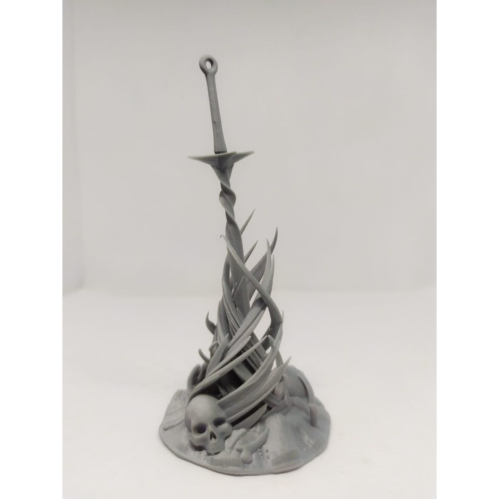 Fogueira Dark Souls Bonfire Decoração Impressão 3D Resina 9cm