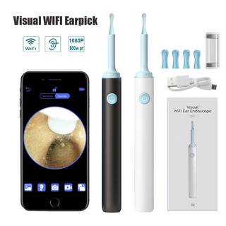 Hailicare 3.9mm Palito De Ouvido Com Câmera Para Bebês Adultos Otoscópio Endoscópio Remoção De Cera Android IOS Colher Conjunto De Limpeza Removedor