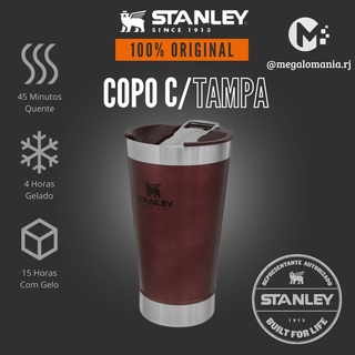 Copo Stanley Termico Bordo com Tampa 473ml + Abridor de Garrafas Cal. .50