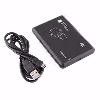 Leitor RFID 125 KHz USB Abatrack 10 dígitos EM4100 - Plug and Play