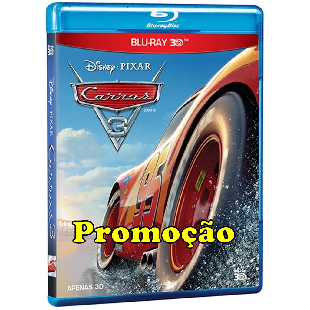 BLU-RAY 3D - CARROS 3 - ORIGINAL LACRADO | Shopee Brasil