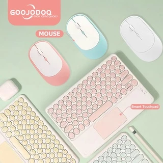 Goojodoq Teclasdo Sem Fio Bluetooth Touchpad Para Ipad Teclas Universal Para Android Ios Pc