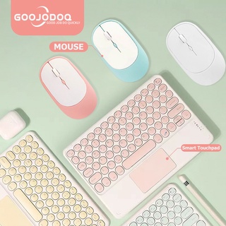 Goojodoq Teclasdo Sem Fio Bluetooth Touchpad Para Ipad Teclas Universal Para Android Ios Pc