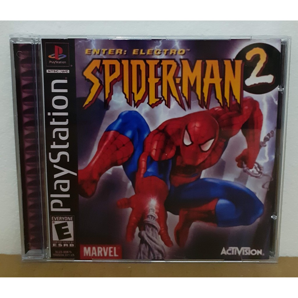 Spider-Man 2: Enter Electro Jogo PS1 Midia Fisica