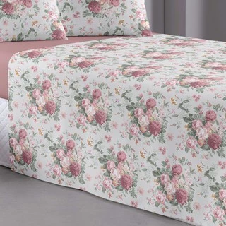 Lençol King 3 Pçs De Cima Sem Elástico Estampado Bainha
