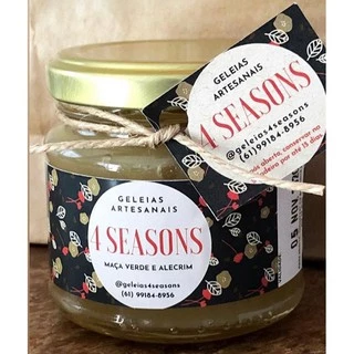 Geleia Gourmet Artesanal Maça Verde e Alecrim