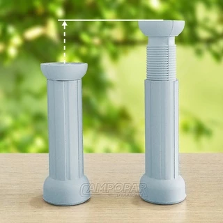 Kit 6 Pés Para Móveis Armário Com Regulagem de 13cm a 17cm + Parafusos