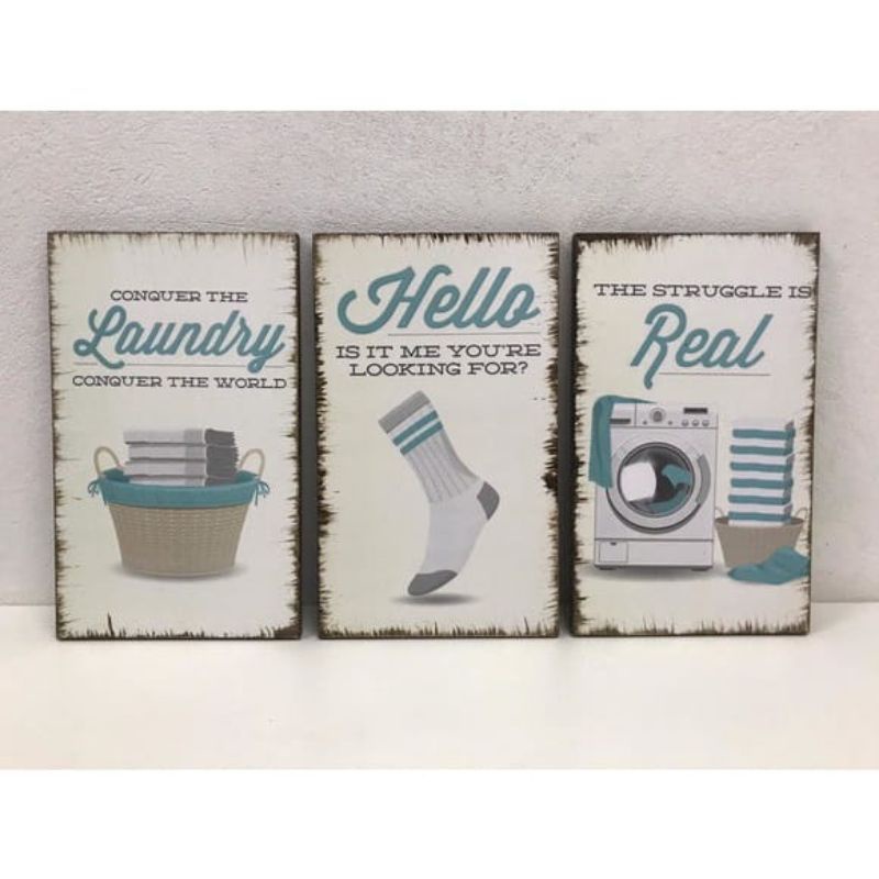 Targa decorativa da parete in latta, stile vintage, 30,5 x 20,3