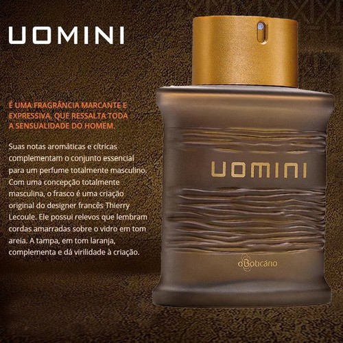 Colonia Uomini Tradicional 100 Ml - Boticario - Masculino - Marrom