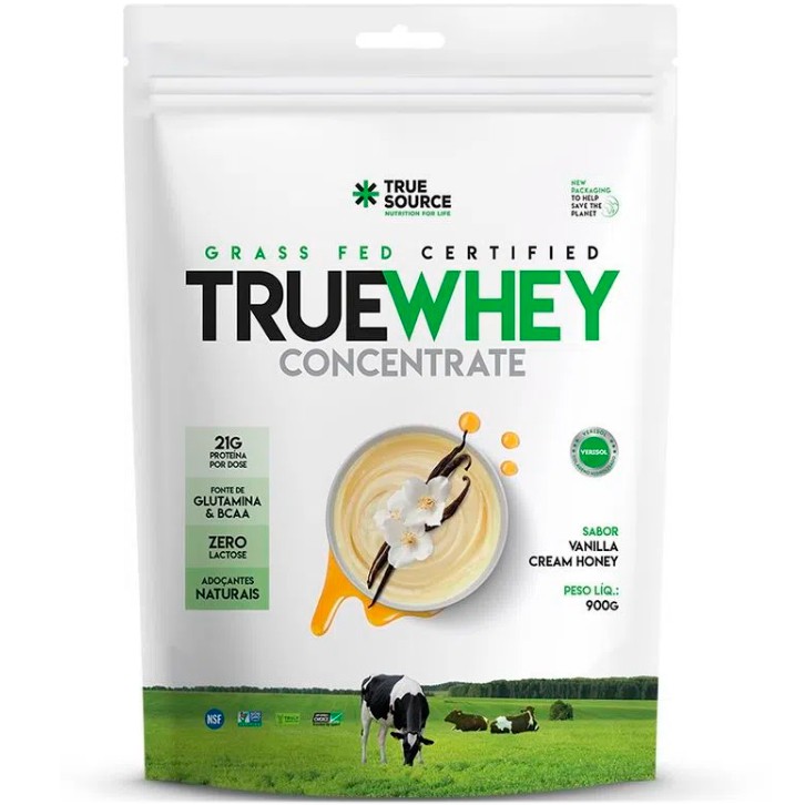 True Whey Concentrado Zero Lactose – 900g – True Source