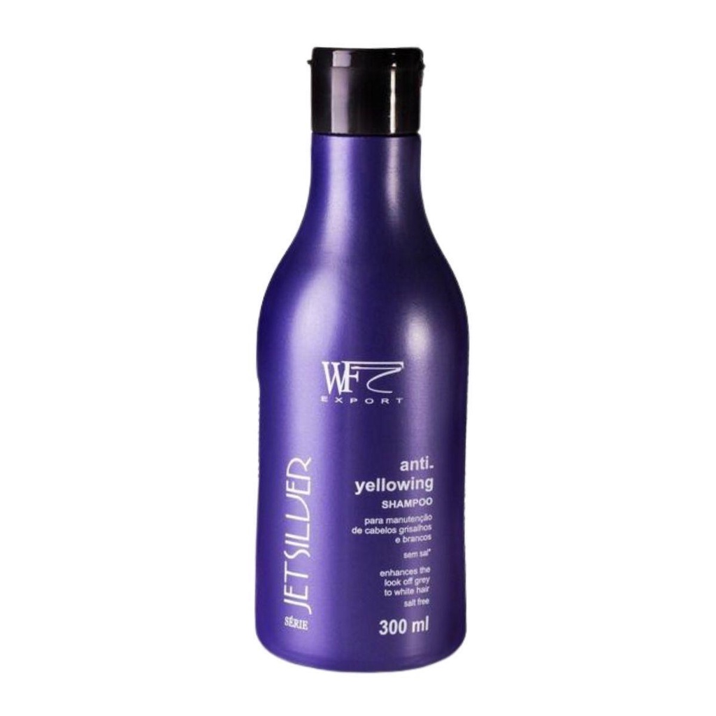 Jet Silver - Shampoo Anti Yellowing Wf Cosmeticos 300ml | Shopee Brasil