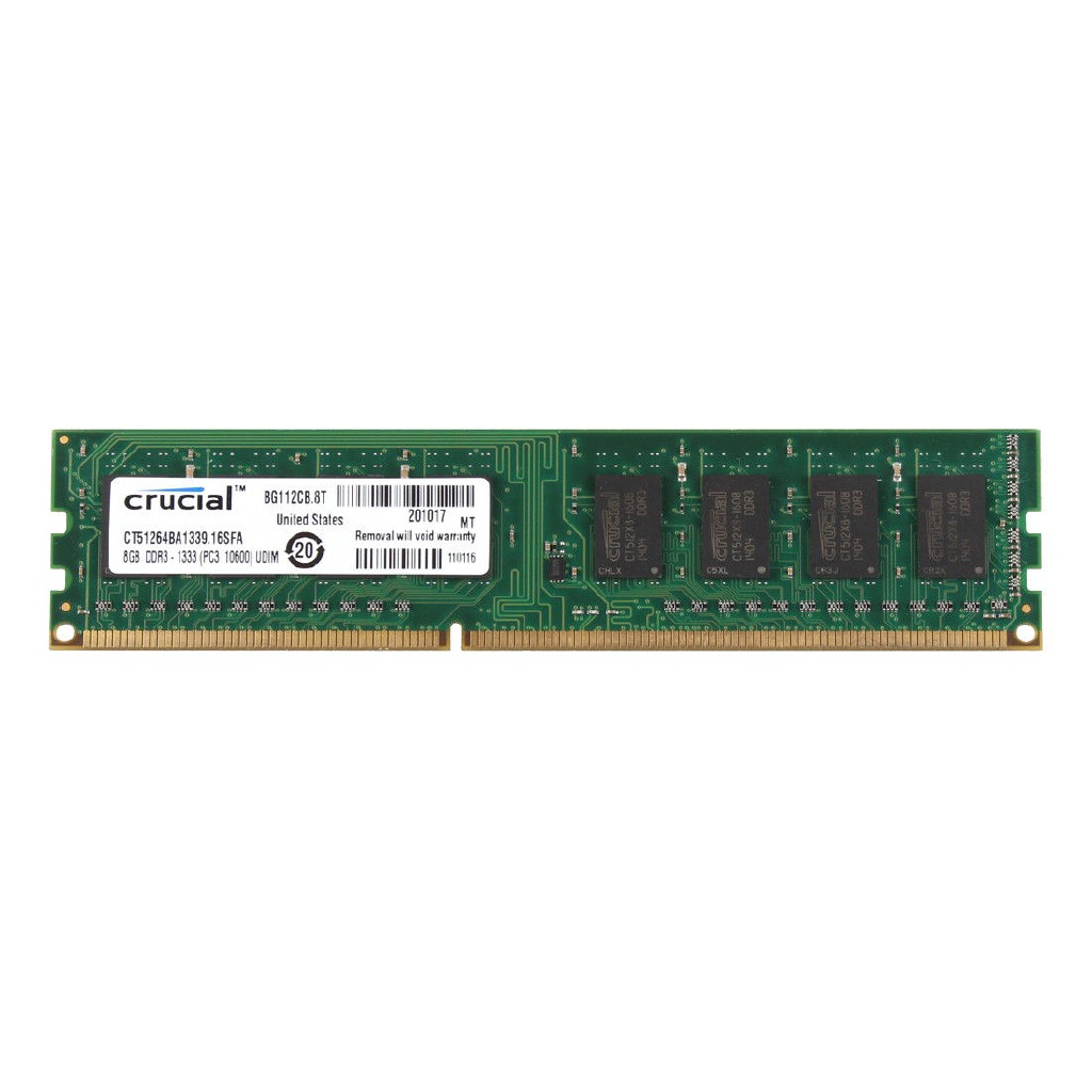 ✕‬4 crucial 4GB‪ DDR3 1333