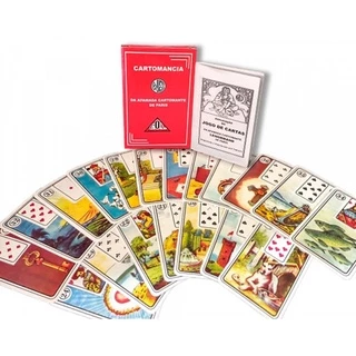 Tarot Baralho Lenormand Cartomanc Vermelhoo- 36 Cartas - Magia do Oráculo Taro da Cigana, + Manual Detalhado com Significados