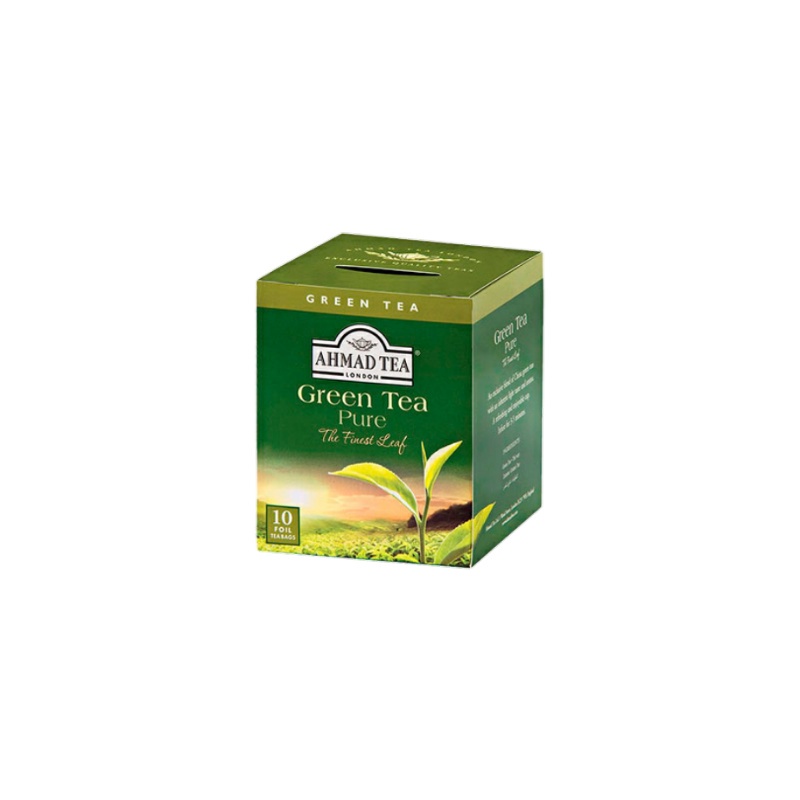 Chá Verde Pure Ahmad Tea London 10 Unidades de 20g