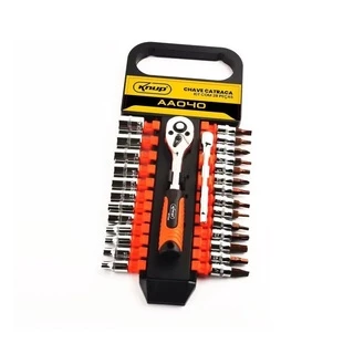 Jogo Chave Catraca Bits Fenda Philips Torx Torque 28 Peças